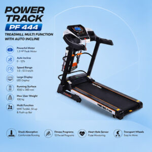 PF 444 Treadmill Multi Function With Auto Incline