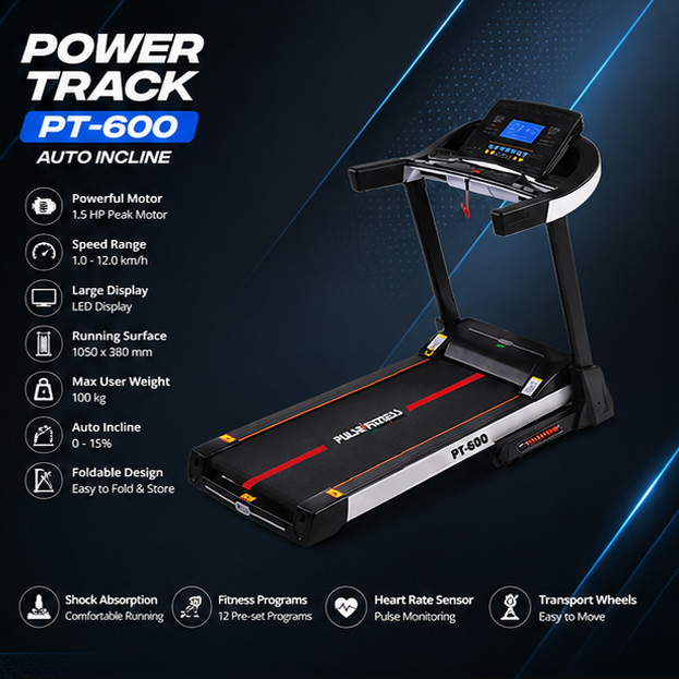 PF 600 Treadmill - AUTO INCLINE - Image 3