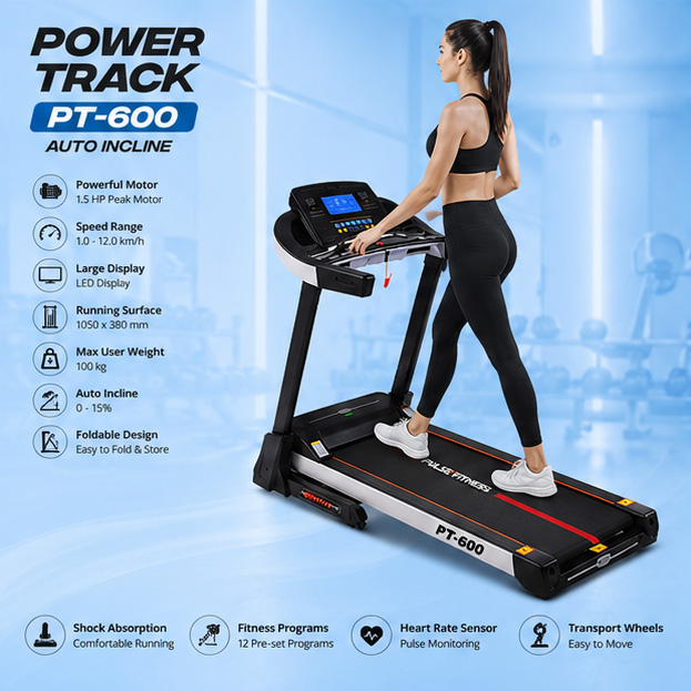 PF 600 Treadmill - AUTO INCLINE - Image 4
