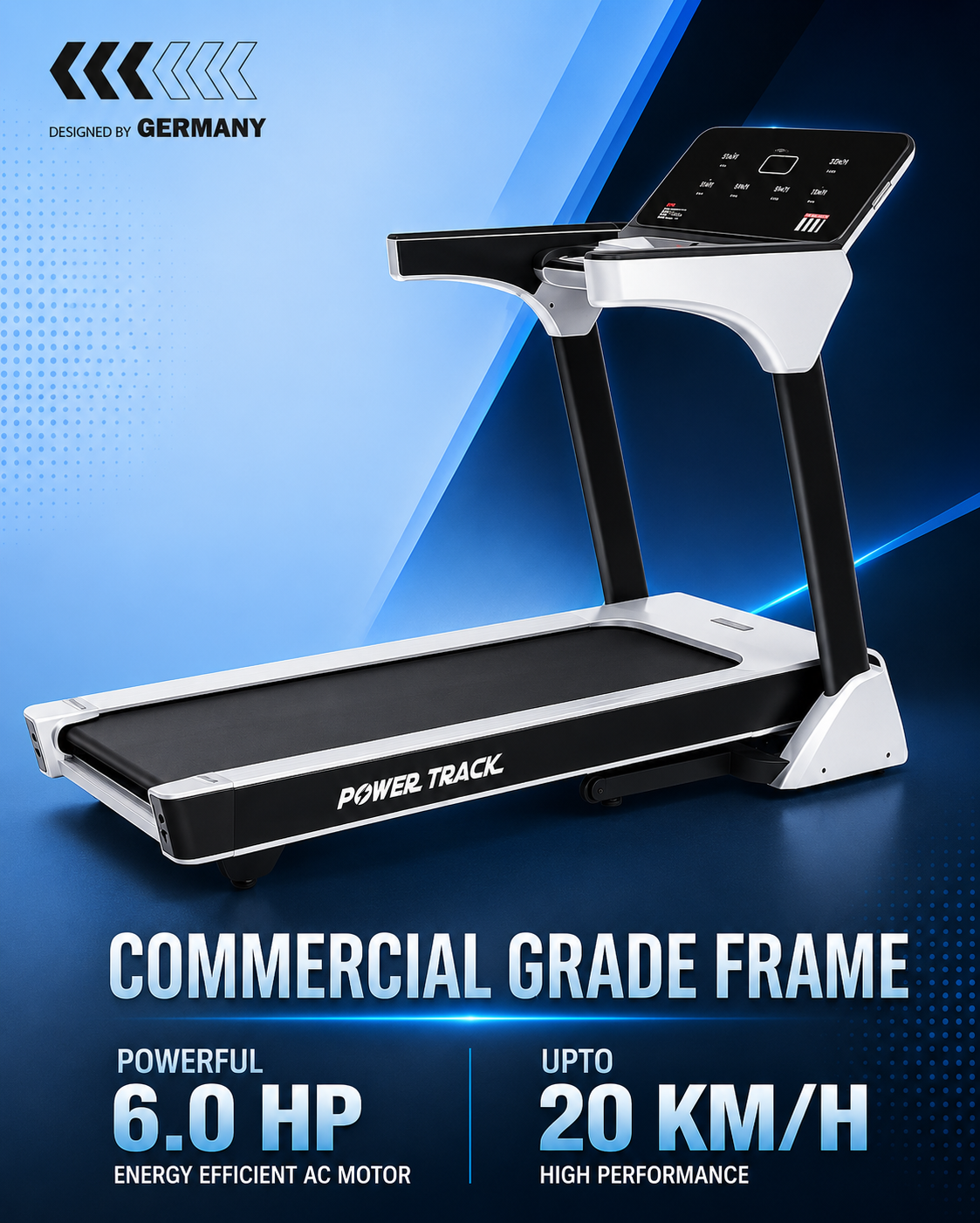 MODEL PT - 909 AC SEMI COMMERCIAL MOTORISED TREADMILL - Image 10
