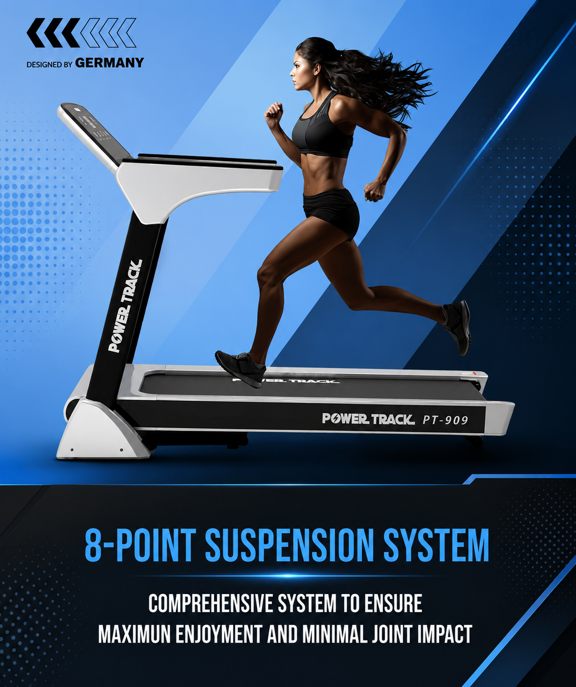 MODEL PT - 909 AC SEMI COMMERCIAL MOTORISED TREADMILL - Image 11