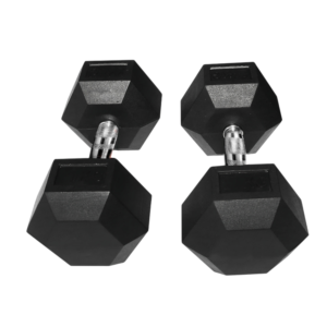 HEXAGON RUBBER DUMBBELL